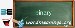 WordMeaning blackboard for binary